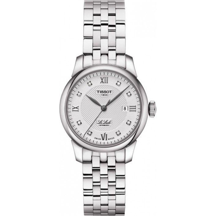 Steel watch & Diamonds white dial 39.30 mm automatic Le Locle Tissot