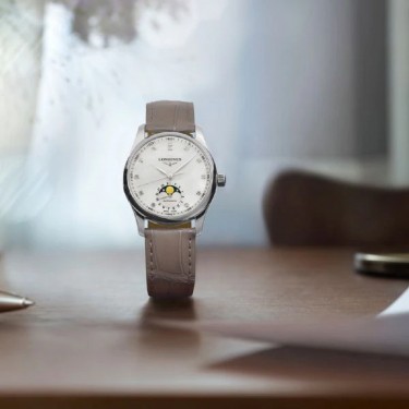 Reloj de Acero & Diamante-Nácar Master Collection Longines 
