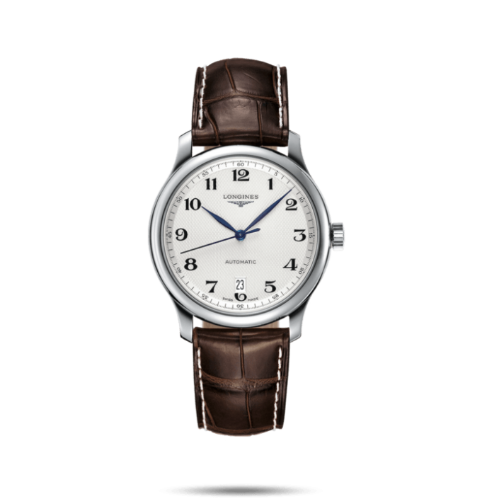 L2628WL STEEL-LEATHER & WHITE DIAL 38.50 MM MASTER COLLECTION LONGINES