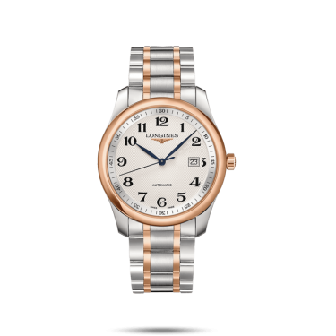 STEEL WATCH & PVD ROSE GOLD-SILVER DIAL 40 MM MASTER COLLECTION LONGINES L2793W 