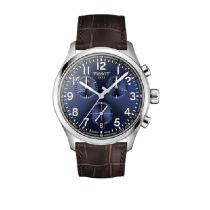 Tissot Chrono L 42 mm blau cronògraf pell