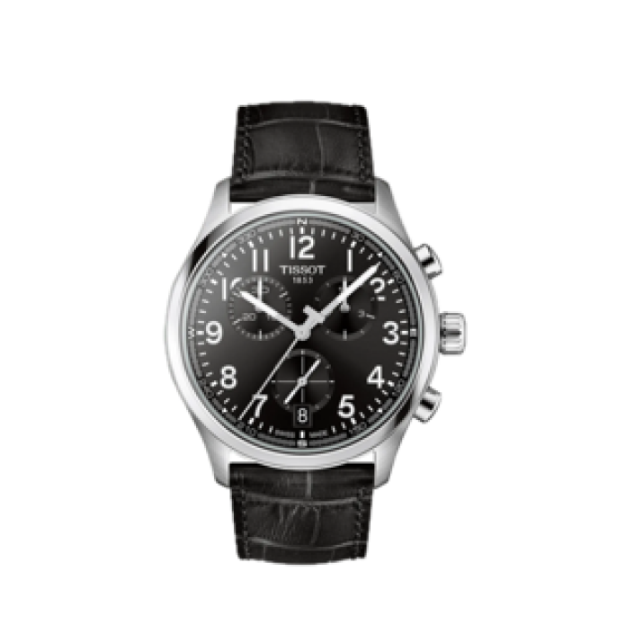 Tissot Chrono L 42 mm negre cronògraf pell