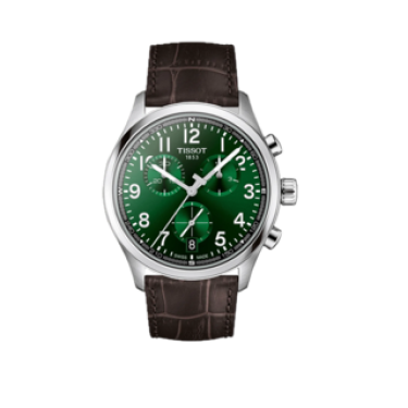 Tissot Chrono L 42 mm verd cronògraf pell marró