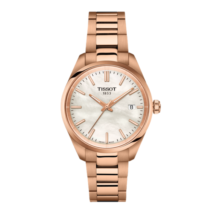 Tissot PR 100 34 mm nacre PVD or rosa