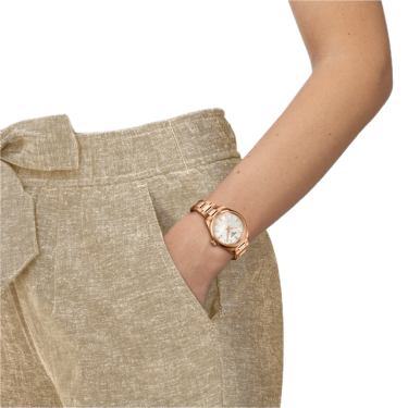 Tissot PR 100 34 mm nacre PVD or rosa