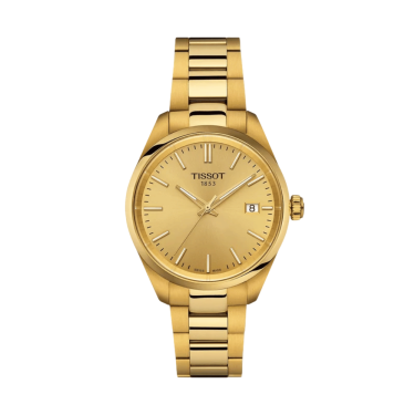Tissot PR 100 Quartz Gold PVD Watch 34mm