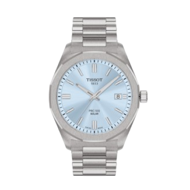 Tissot PRC 100 Solar 39 mm en acero con movimiento Lightmaster