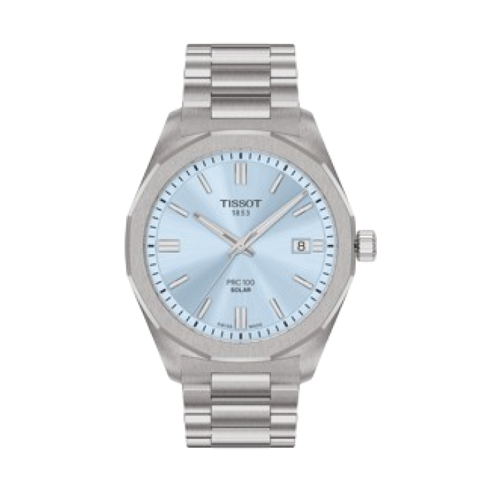 Tissot PRC 100 Solar 39 mm en acer amb moviment Lightmaster