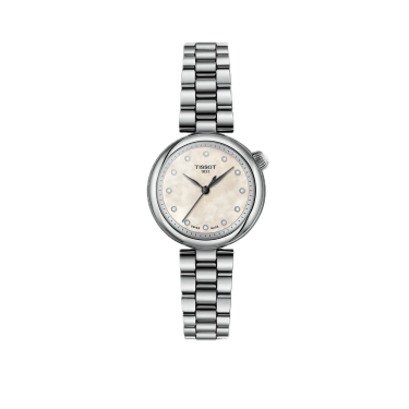 Tissot Desir 28 mm en acero con esfera de nácar natural