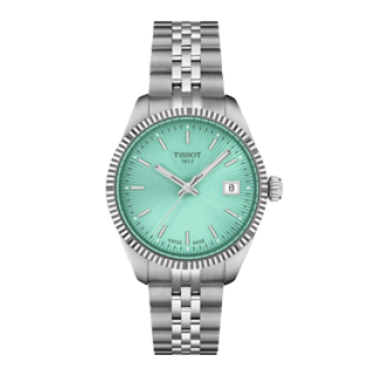 Tissot Ballade 34 mm acer amb bisell estriat i esfera guilloché