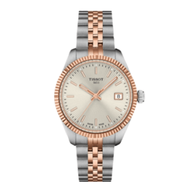 Tissot Ballade 34 mm amb PVD or rosa i esfera guilloché