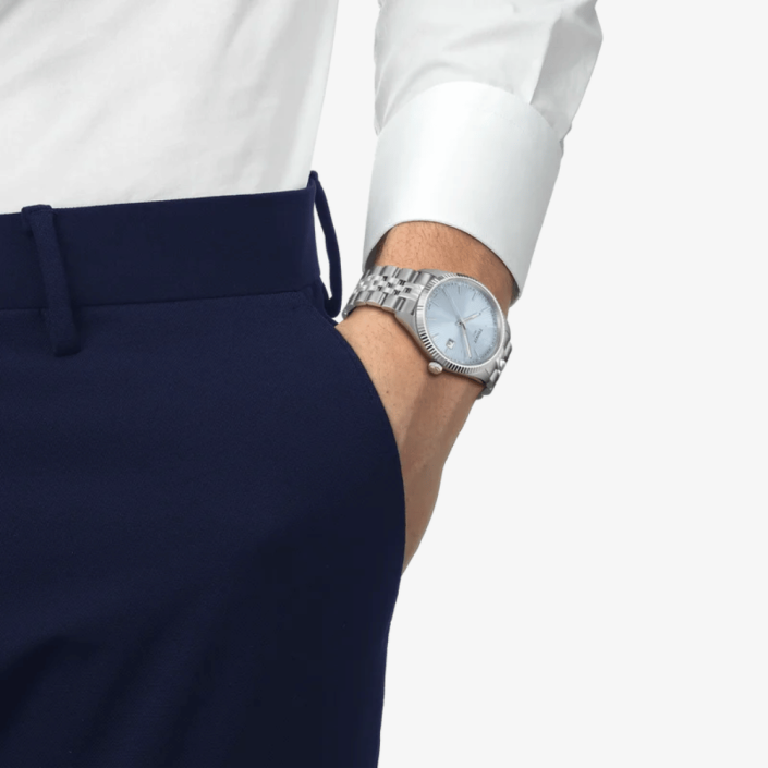 Tissot Ballade 40mm Ice Blue Dial Watch