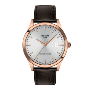 Tissot Classic Dream 40 mm Powermatic 80 PVD oro rosa piel