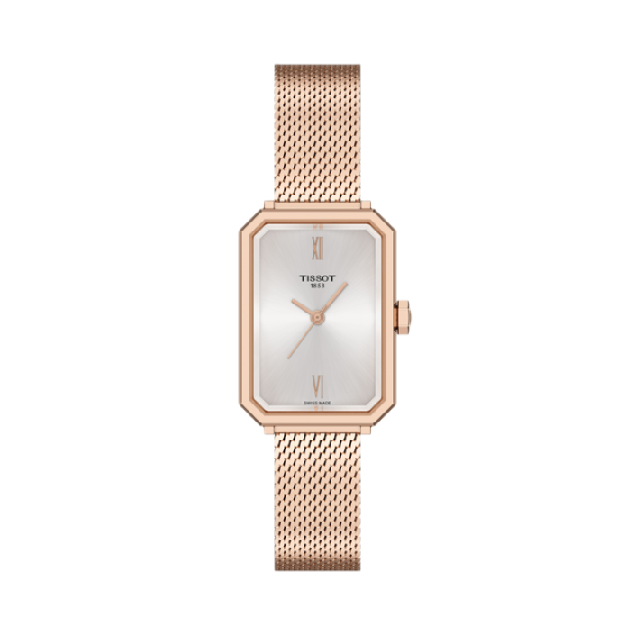 Tissot SRV 30 mm rectangular brazalete milanesa
