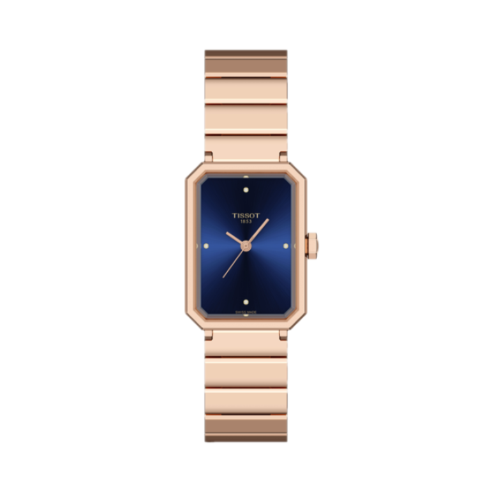 Tissot SRV 30 mm rectangular amb diamants