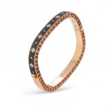 Brazalete 18 QT & diamantes blancos - diamantes negros Venetian Princess Roberto Coin