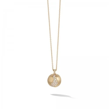 Pendentif Or Jaune 18K Et Diamants Africa Marco Bicego 
