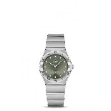 RELLOTGE ACER & ESFERA VERDA-DIAMANTS 28MM QUARS CONSTELLATION OMEGA 13110 