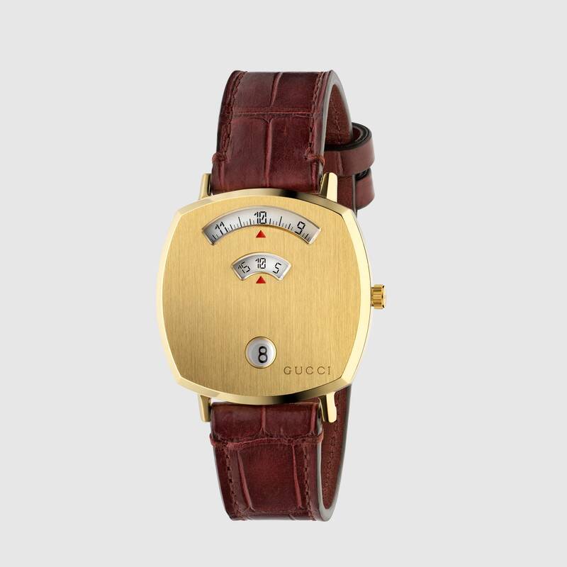GUCCI GRIP WATCH PVD/LEADER