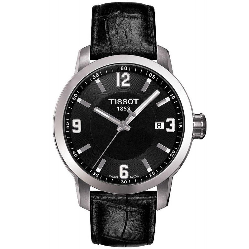 RELOJ T0054SBL ACERO CAUCHO ESFERA NEGRA 39 MM CUARZO PRC 200 TISSOT